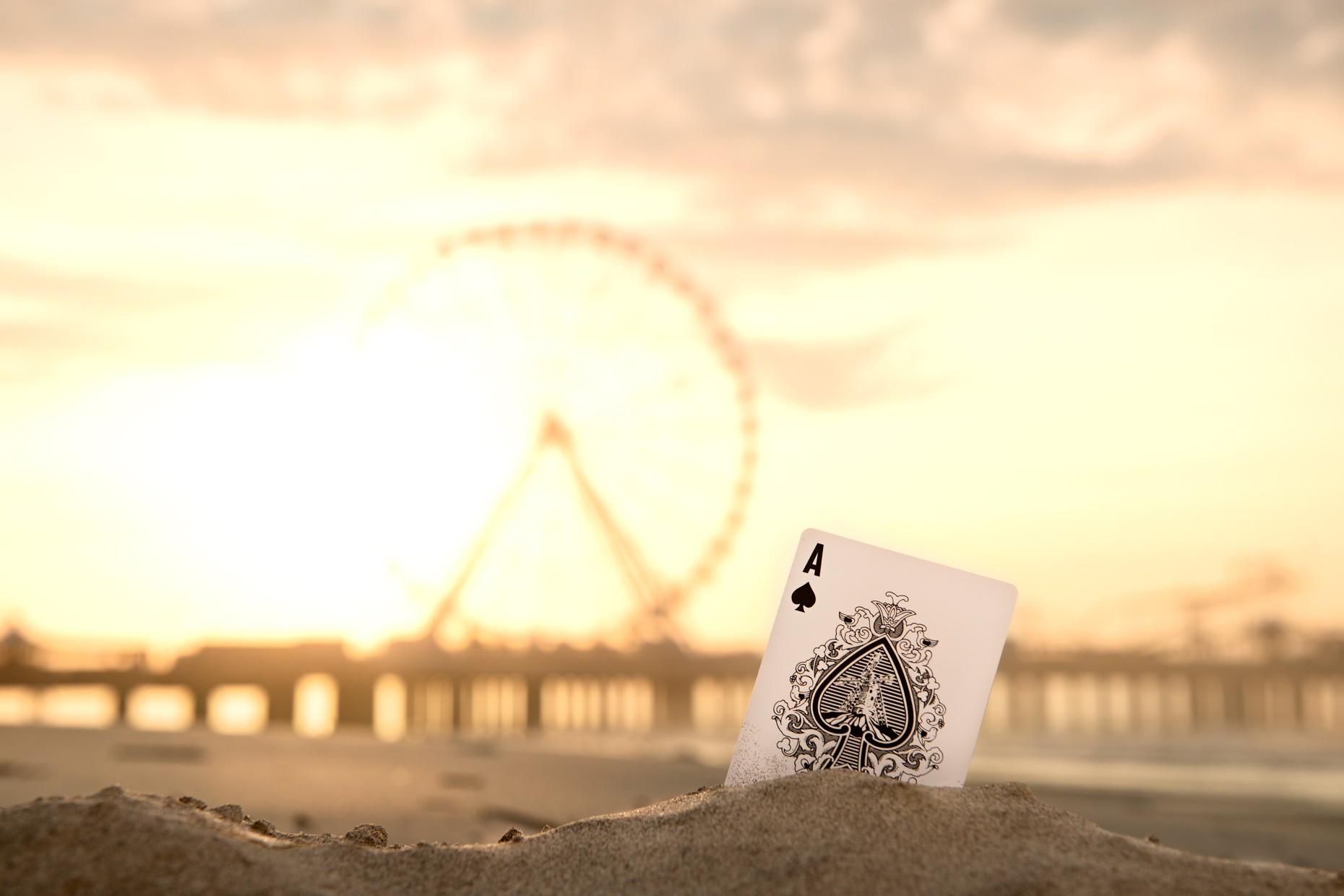 James Woodley Photography Scene Setting Playing Card at Atlantic City Boardwalk for Hard Rock Hotel and Casino