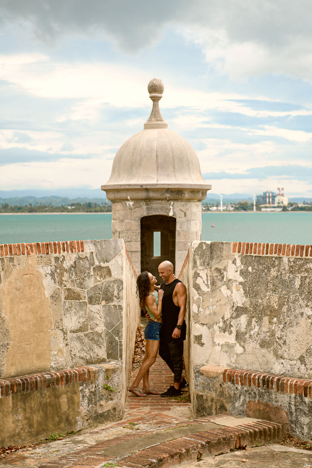 Travel lifestyle photoshoot - Natalie & George Matthews in Old San Juan, Puerto Rico