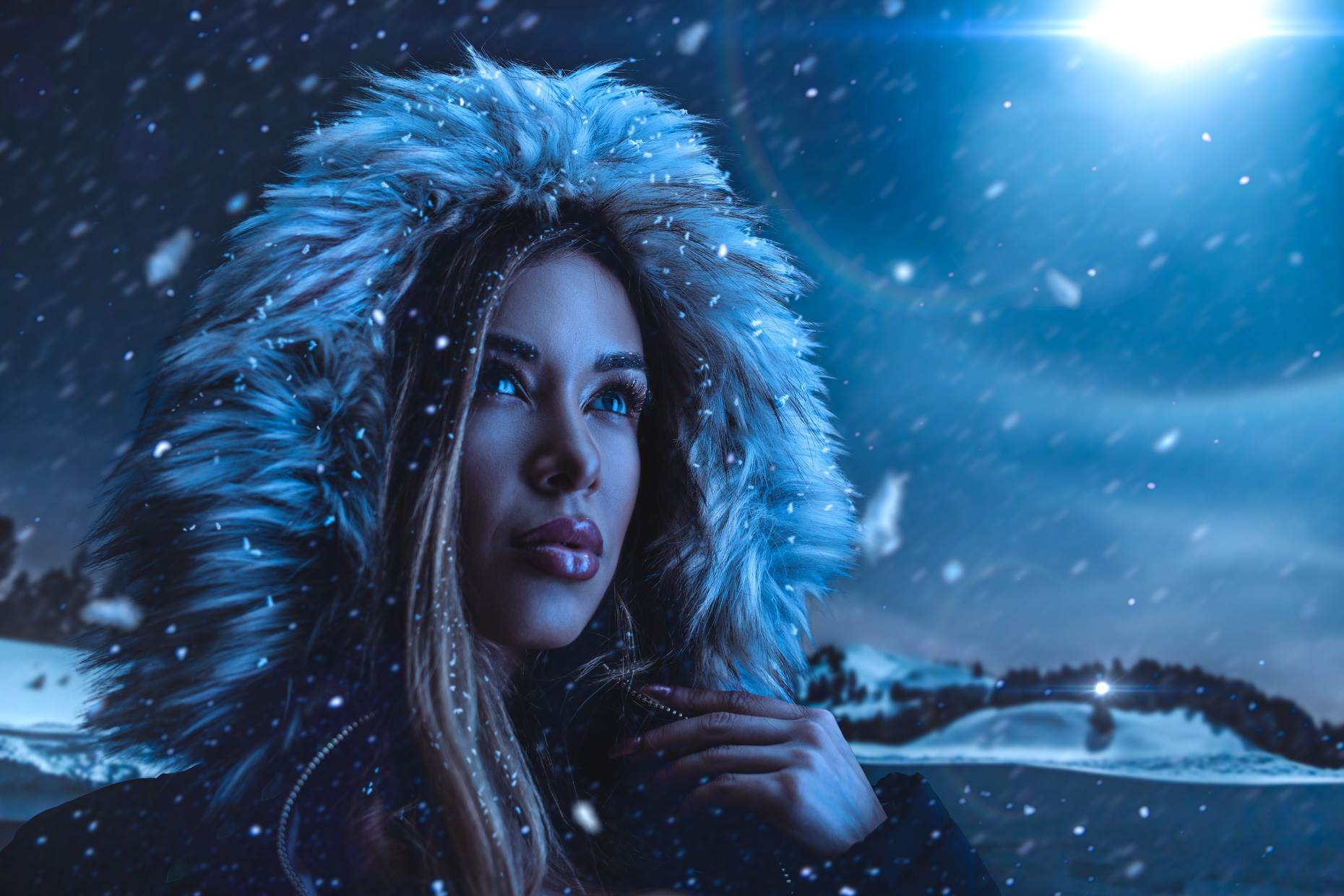 Shay Medal Winter Snow Composite scene