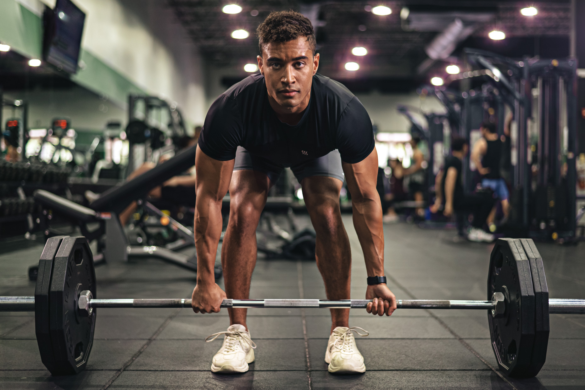 YouFit Gyms photoshoot workout athlete deadlift