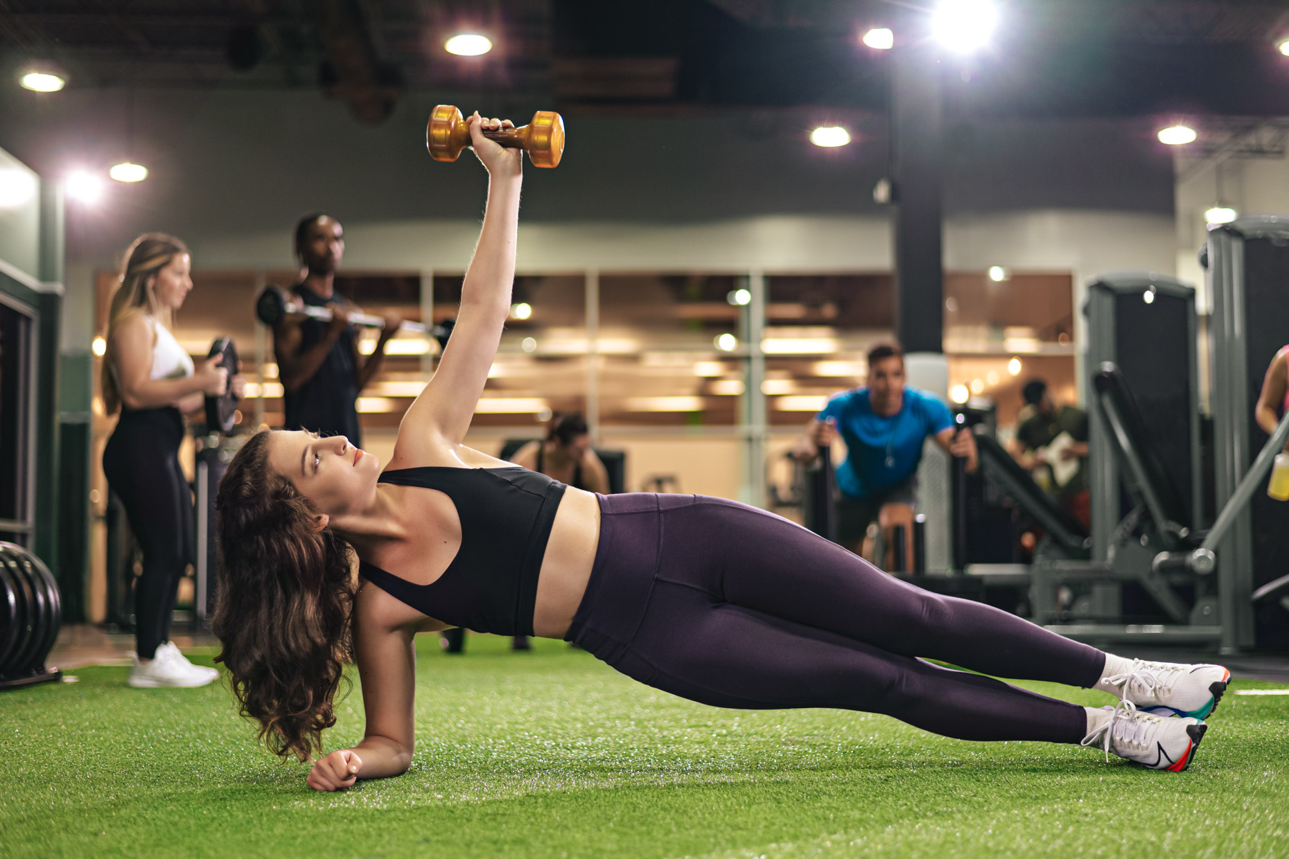 YouFit Gyms photoshoot workout female member HITT